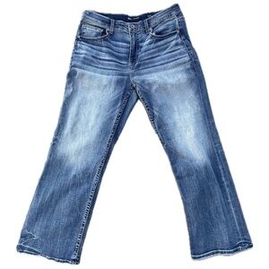 BKE Men’s Tyler Bootcut Jeans – Medium Wash, 33×30